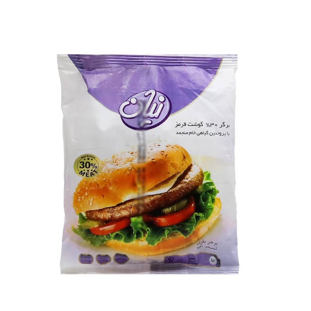 نیان برگر 30 درصد گوشت قرمز 500 گرم